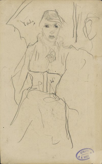 Seisova nainen tekijältä George Hendrik Breitner