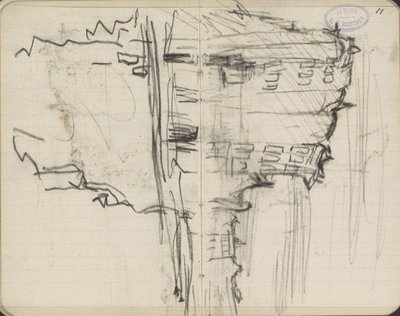 Kaupunkikuva, mahdollisesti Amsterdam tekijältä George Hendrik Breitner