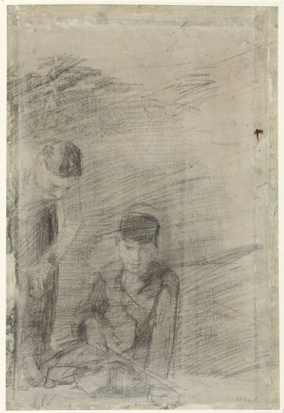 Kaksi poikaa leikkimässä tekijältä George Hendrik Breitner
