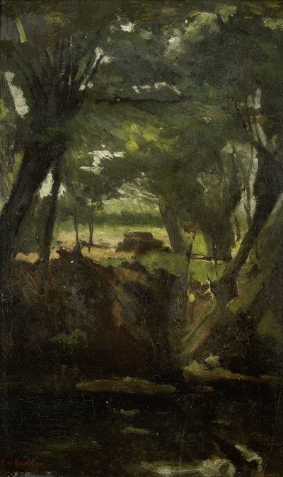 Näkymä metsässä tekijältä George Hendrik Breitner