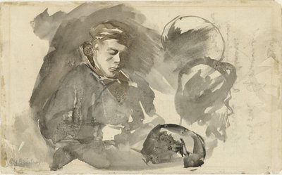 finlandês menino sentado tekijältä George Hendrik Breitner