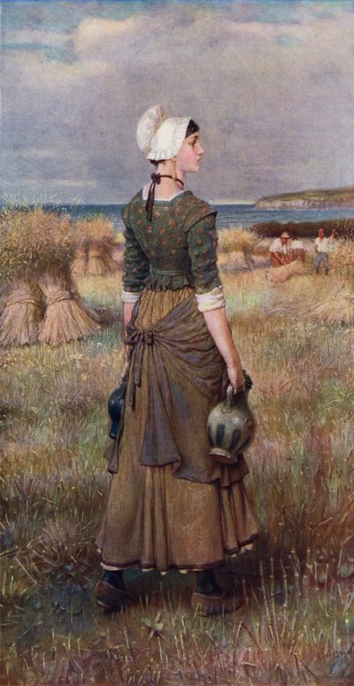 Evangeline (väri litho) tekijältä George Henry (after) Boughton