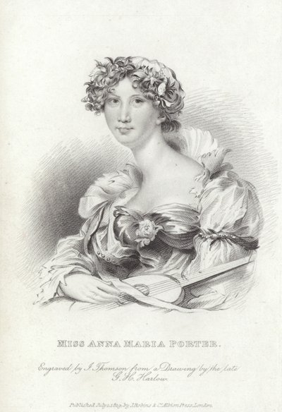 Anna Maria Porter, englantilainen runoilija ja kirjailija tekijältä George Henry (after) Harlow