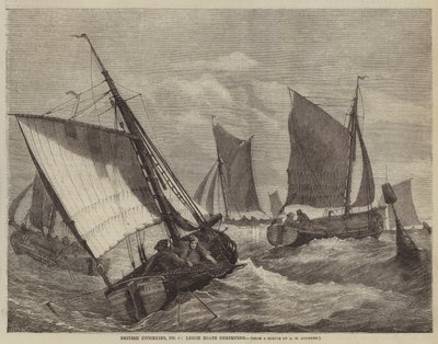 British Fisheries, No 6, Leigh Boats katkarapuja tekijältä George Henry Andrews