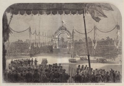 Hänen kuninkaallisen korkeutensa Walesin prinssin vastaanotto Toronton asukkaiden toimesta läntisessä Kanadassa tekijältä George Henry Andrews