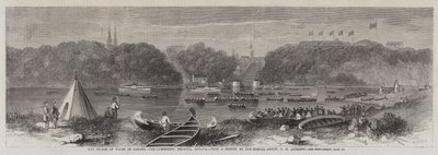 Walesin prinssi Kanadassa, Lumberers Regatta, Ottawa tekijältä George Henry Andrews