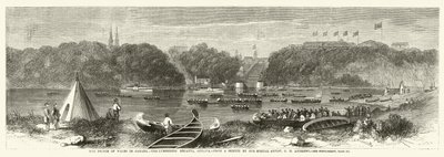 Walesin prinssi Kanadassa, Lumberers Regatta, Ottawa tekijältä George Henry Andrews