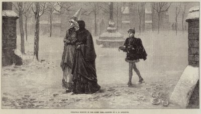 Jouluaamu vanhaan aikaan tekijältä George Henry Boughton
