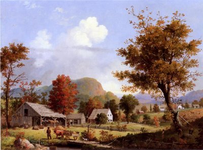 Siiderin puristus, 1855 tekijältä George Henry Durrie