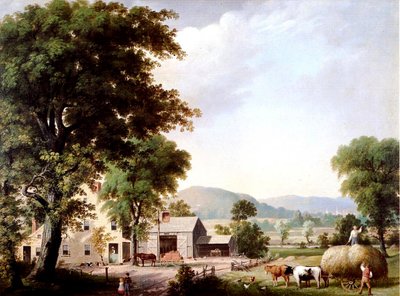 Haying Jones Innissä, 1854 tekijältä George Henry Durrie