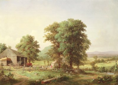 Kesämaisema, 1862 tekijältä George Henry Durrie