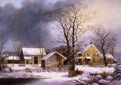 Talvi maalla, 1862 tekijältä George Henry Durrie