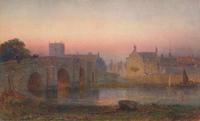 "Wareham Bridge", c1863, 1906. tekijältä George Henry Hine