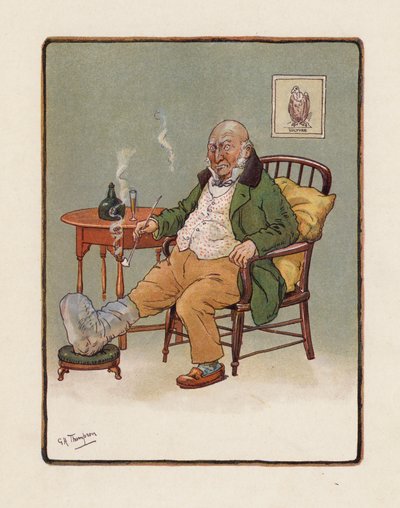 Isoisä (värilitografia) tekijältä George Henry Thompson