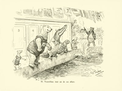 Herra Nourseblanc oli varma asiastaan (litografia). tekijältä George Henry Thompson