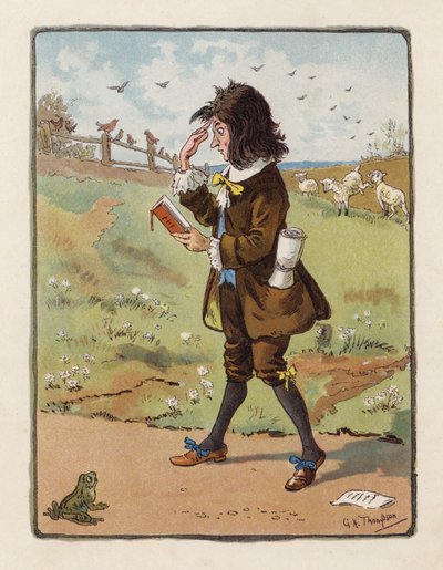 Runoilija (värilitografia) tekijältä George Henry Thompson