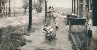 Kukkatyttö Hollannissa, 1887, 1912 tekijältä George Hitchcock