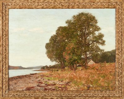 Lochin reunalla, syksy (öljy kankaalle) tekijältä George Houston