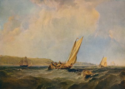 Blowing Hard-Off Cowes, 1834 tekijältä George Hyde Chambers