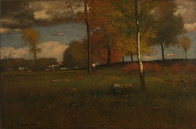 Lähellä kylää, lokakuu tekijältä George Inness