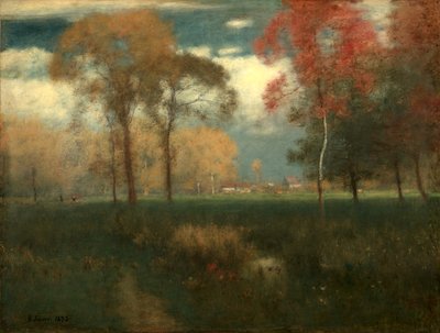 Aurinkoinen syyspäivä tekijältä George Inness