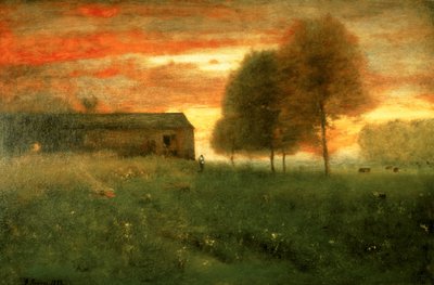 Auringonlasku, Montclair, 1892 tekijältä George Inness