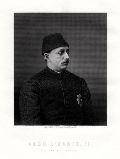 Abd-ul-Hamid II, viimeinen ottomaanien valtakunnan sulttaani, 1800-luku. tekijältä George J. Stodart