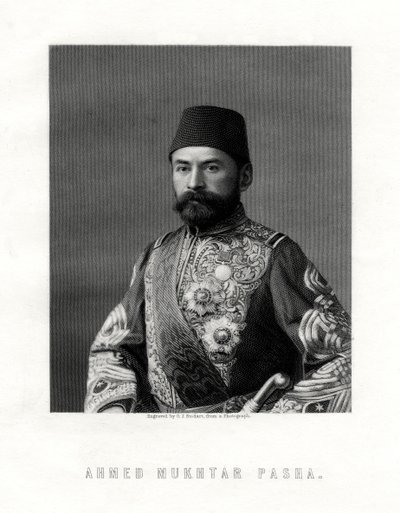 Ahmed Mukhtar Pasha, Ranskan ja Ottomaanien valtakunnan armeijan upseeri, 1800-luku. tekijältä George J. Stodart