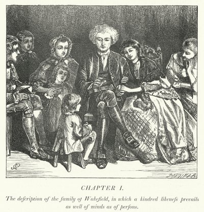 Kuvitus teokseen The Vicar of Wakefield (kaiverrus) tekijältä George John Pinwell