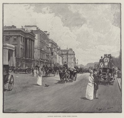 Lontoon luonnokset, Hyde Park Corner tekijältä George L. Seymour