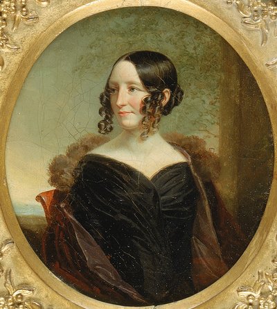 New Yorkin naisen muotokuva, n. 1840. tekijältä George Linen