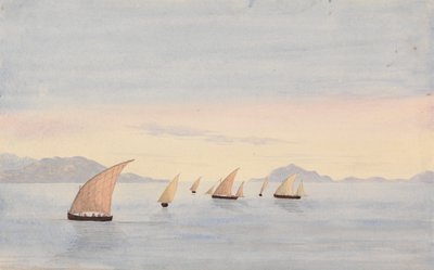 Tarifa Point, Espanja ja Mons Abyla, Afrikka tekijältä George Lothian Hall
