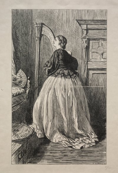 O Sing Again that Simple Song, 1862. tekijältä George Louis Palmella Busson Du Maurier