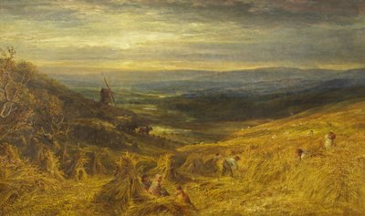 Surrey Cornfield, n. 1877 (öljy kankaalle) tekijältä George Lucas