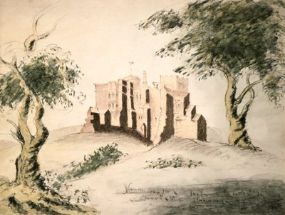 Woodstockin vanha kartano, 1700-luku (wc ja liitu paperille) tekijältä George Marquis of Blandford