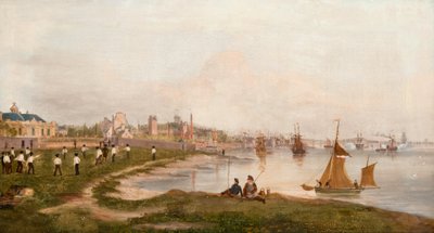 Magdalen Green ennen Dundeesta Perthiin kulkevaa rautatietä tekijältä George McGillivray