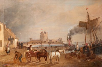 Old Jetty, Broughty Ferry [tai "Baiting the Line"] tekijältä George McGillivray