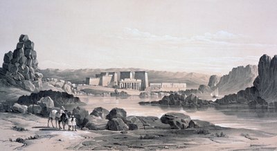 Philae, Looking South, Egypti, 1843 tekijältä George Moore