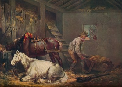 Hevoset tallissa, 1791 tekijältä George Morland