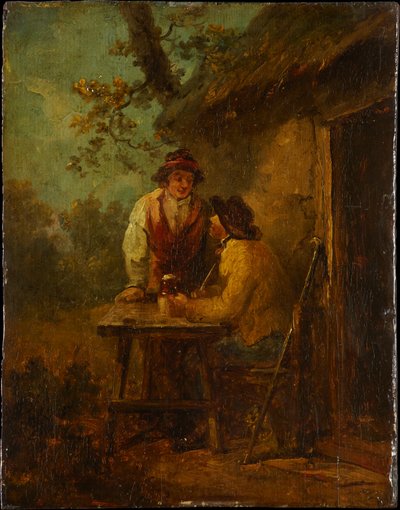 Talonpoikia majan edustalla tekijältä George Morland