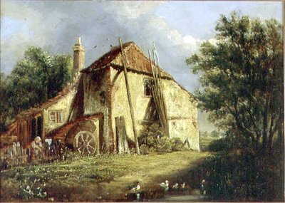 Old Farm (öljy kankaalle) tekijältä George Morland