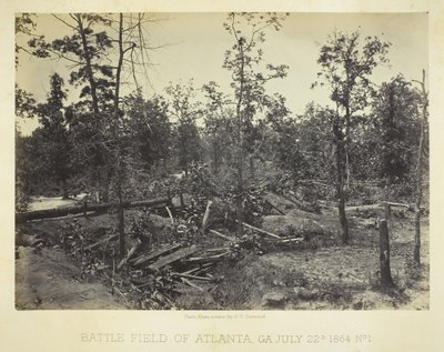 Atlantan taistelukenttä, GA nro 1 tekijältä George N. Barnard