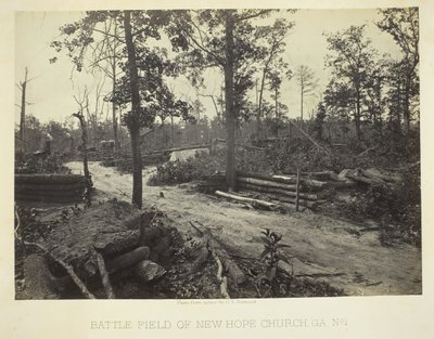 Battle Field of New Hope Church, GA, nro 1, 1866. tekijältä George N. Barnard