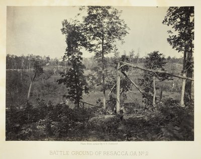 Camp de batalla de Resacca, GA, núm. 2, 1866. finlandès tekijältä George N. Barnard