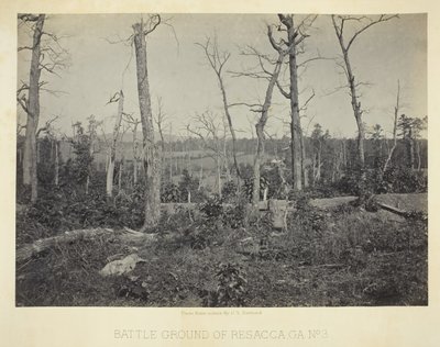 Battle Ground of Resacca, GA, nro 3, 1866. tekijältä George N. Barnard