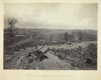 Battle Ground of Resacca, GA, nro 4, 1866. tekijältä George N. Barnard