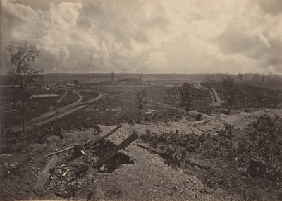 Resaccan taistelukenttä, Georgia nro 4, 1860-luku. tekijältä George N. Barnard