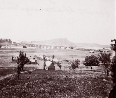 Bridge Builders Camp vastapäätä Chattanoogaa, n. 1864. tekijältä George N. Barnard