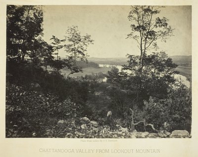 Chattanoogan laakso Lookout Mountainilta tekijältä George N. Barnard