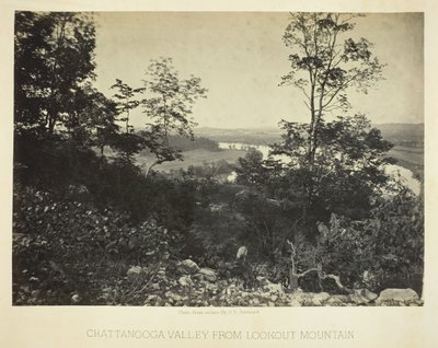 Chattanooga Valley Lookout Mountainilta, 186466. tekijältä George N. Barnard